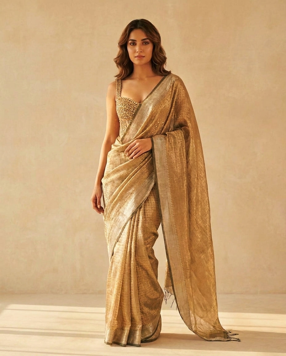 Molten Gold | Tissue Silk Saree