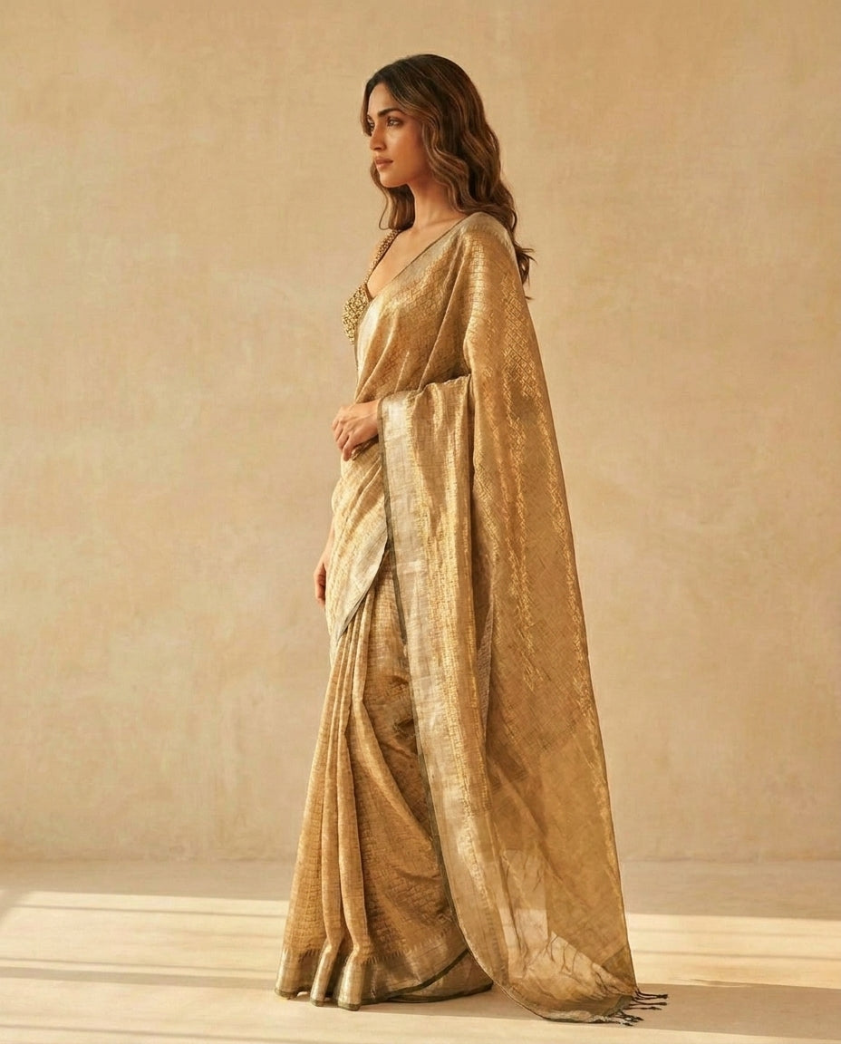 Molten Gold | Tissue Silk Saree