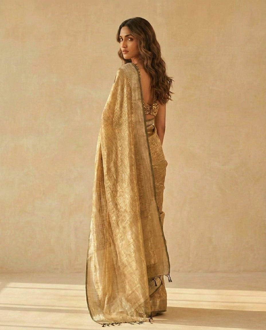 Molten Gold | Tissue Silk Saree