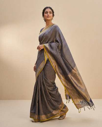 Azurea | Katan Silk Brocade Saree