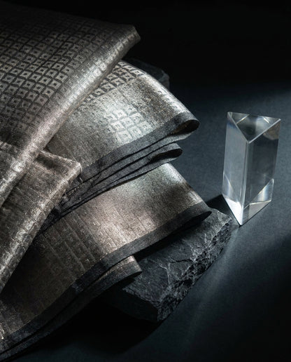 Molten Silver | Tissue Silk Saree