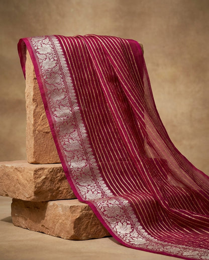 Rang Gulab | Organza Saree