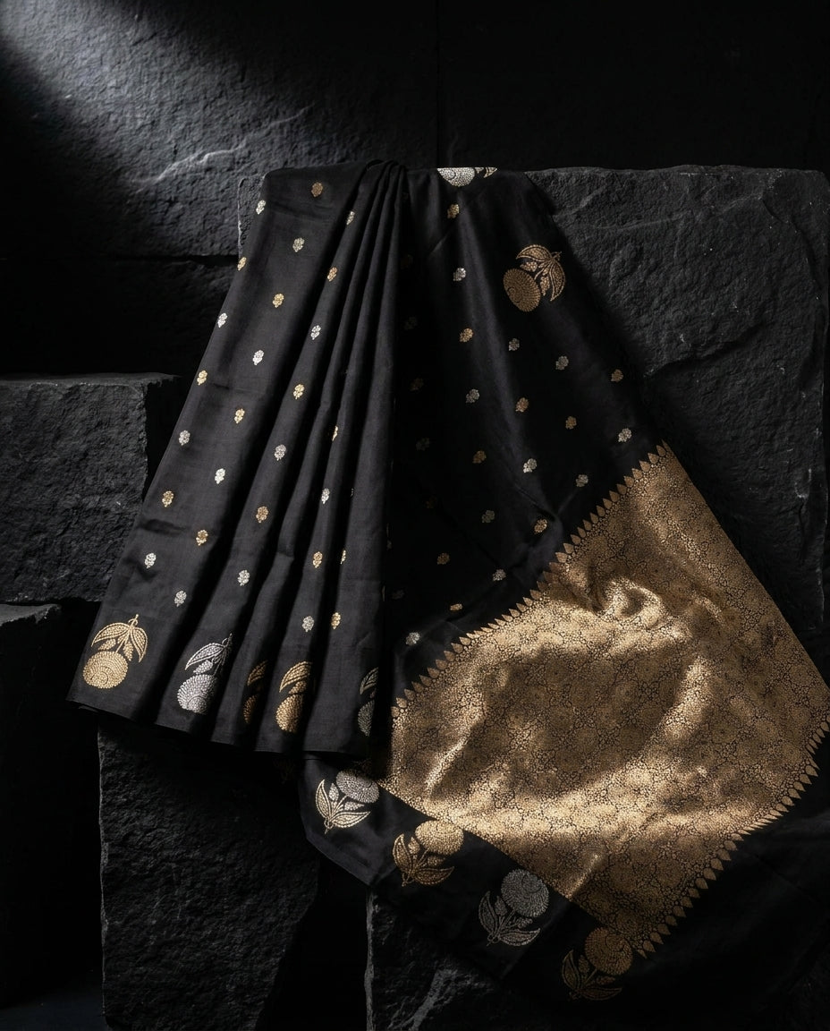 Silver Moonlight | Puna Silk Saree