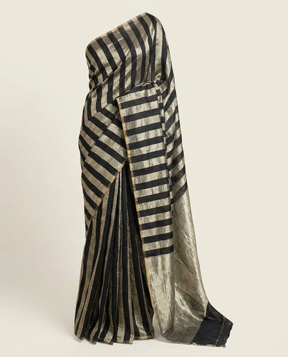 Onyxa | Crushed Monga Saree