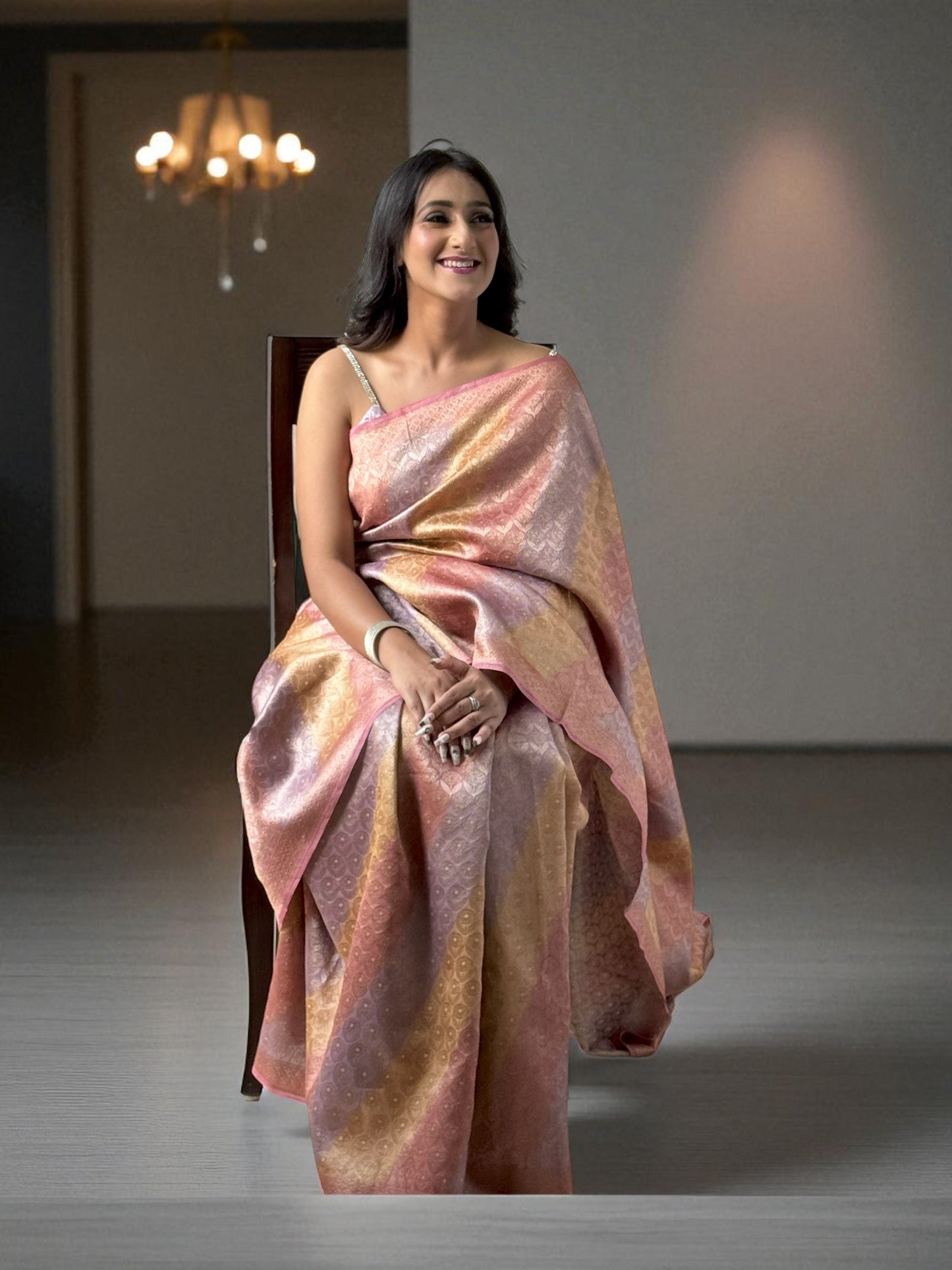 Mauve Melody | Chanderi Rangkat Saree